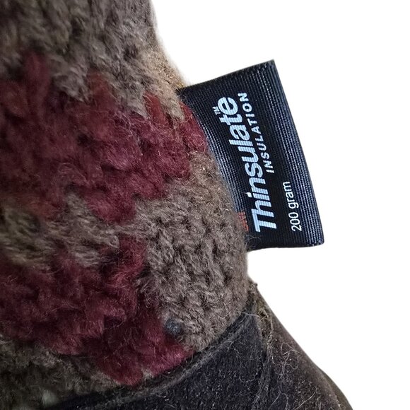 The Mukluks Knit Faux Fur Winter Boots Brown Size 6 Outdoor Snowproof - Picture 8 of 9